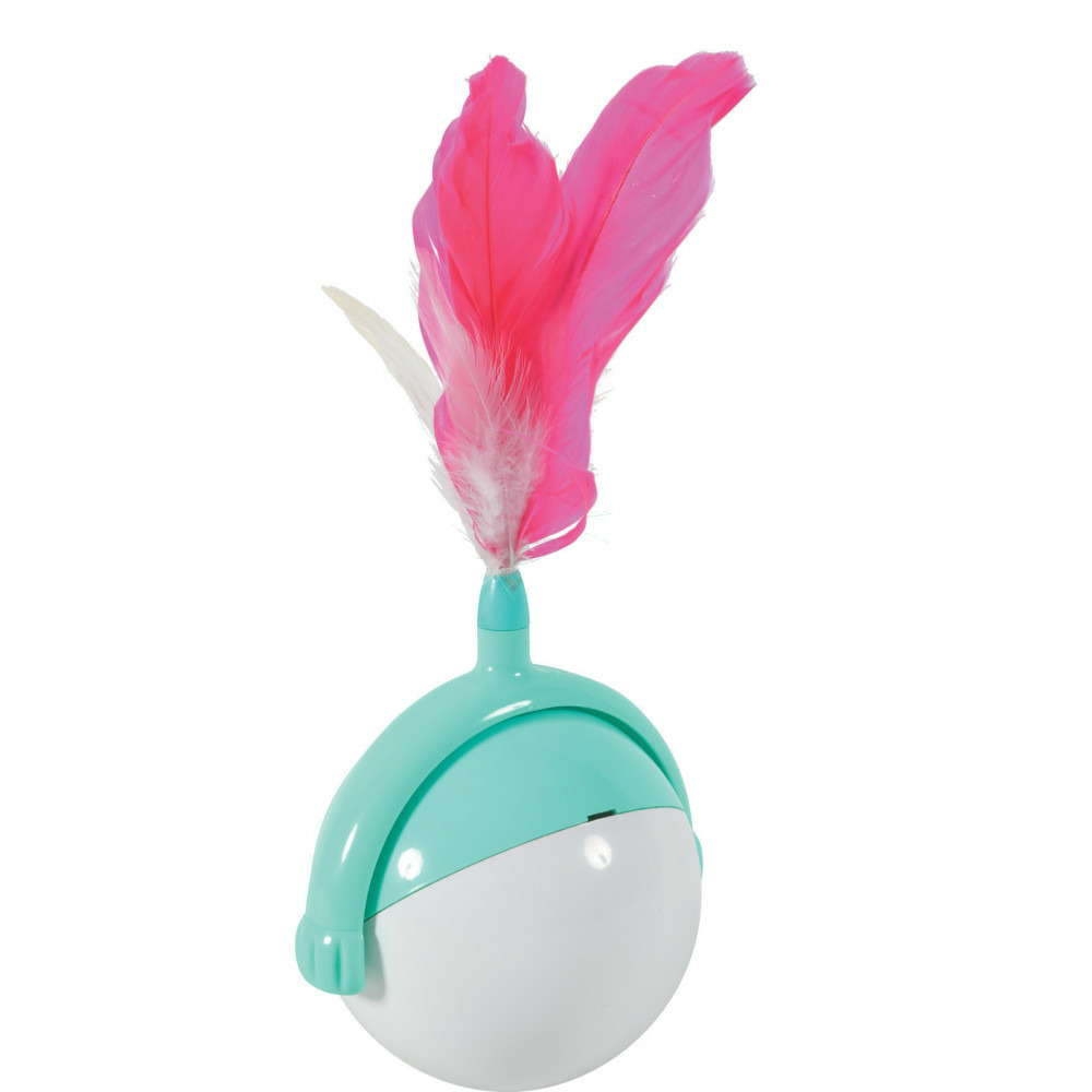 Jeux balle mécanique a balancement ø 8 cm pour chat