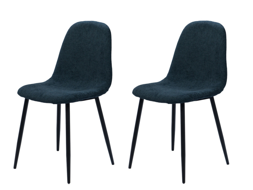 Lot de 2 chaises ariane bleu