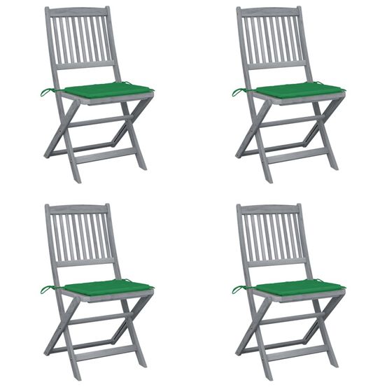 Chaises pliables d'extérieur 4 pcs