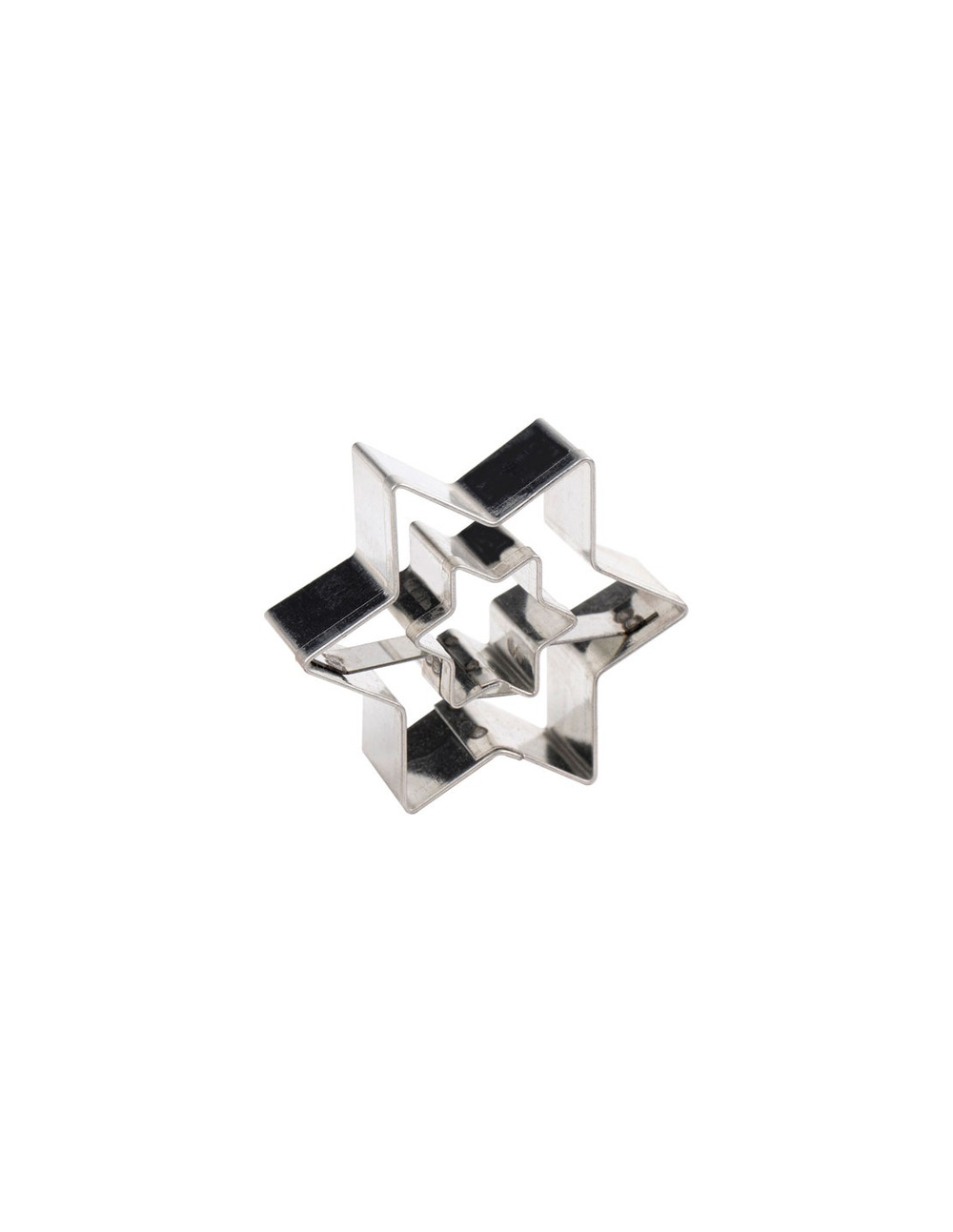 Découpoir étoile double 5 cm inox - patisse