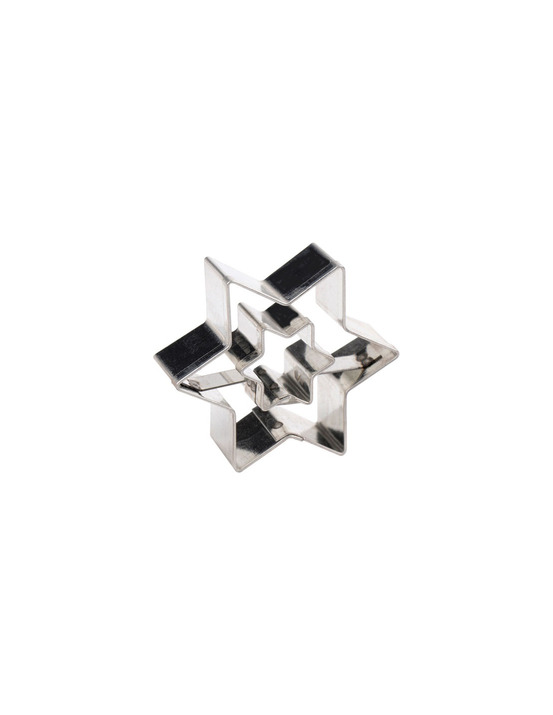 Découpoir étoile double 5 cm inox - patisse