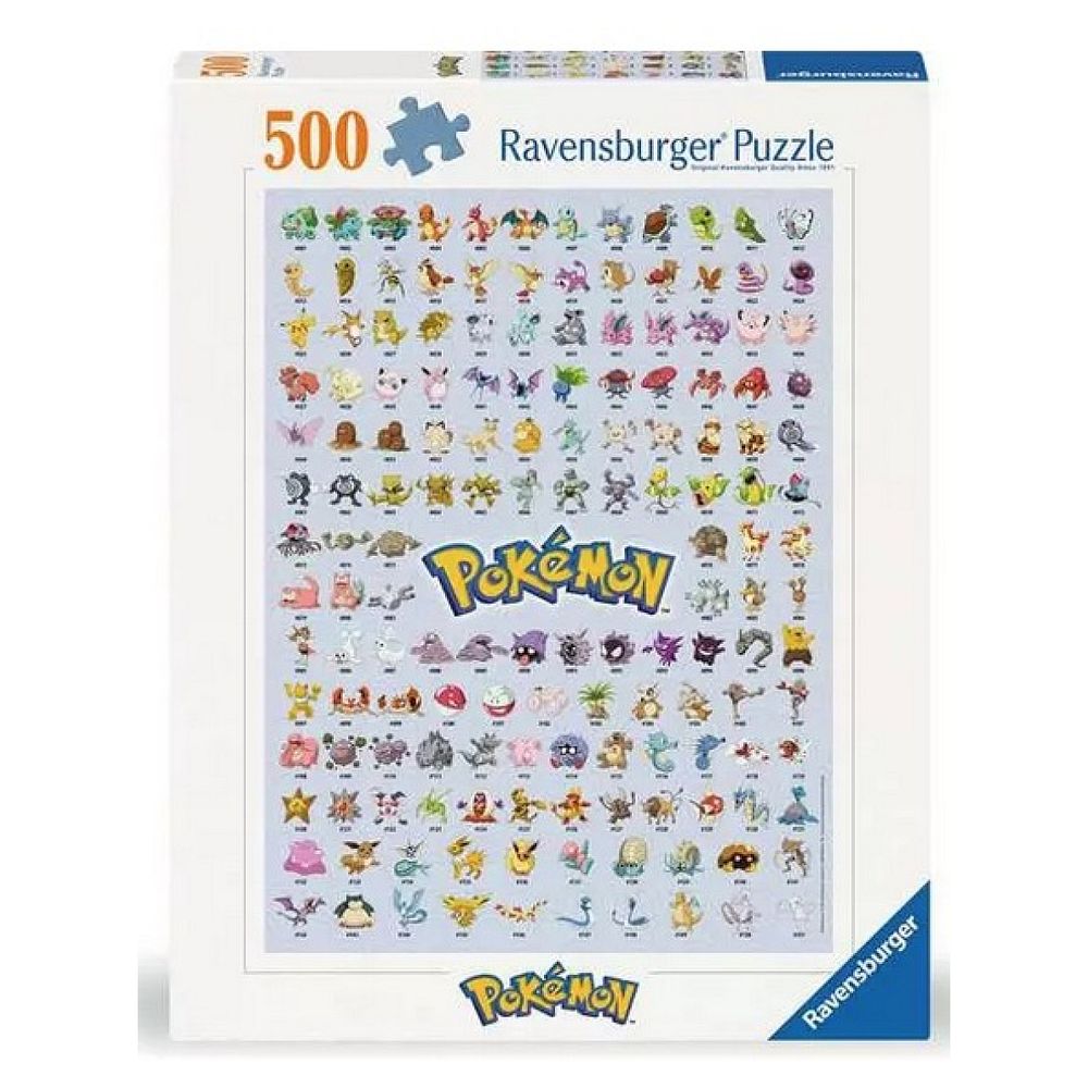 500p puzzle pokedex premiere generation pokemon