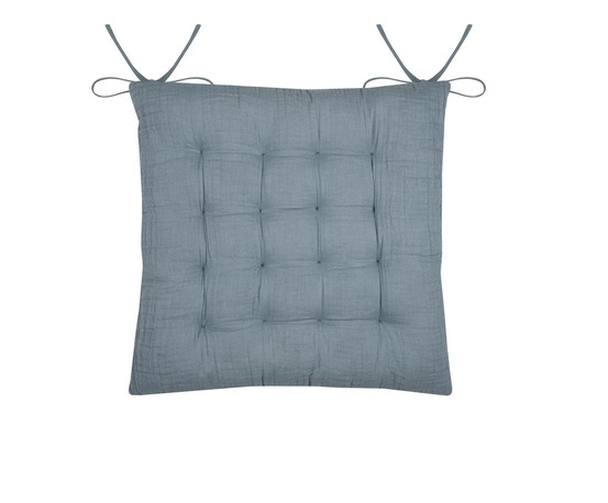 Assise de chaise matelassée en gaze de coton pop color