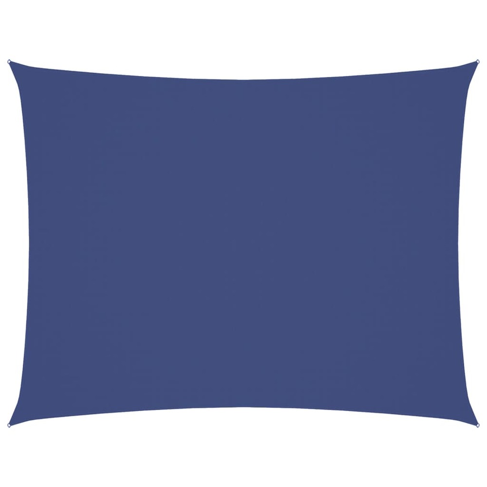 Voile de parasol tissu oxford rectangulaire 3x4 m bleu