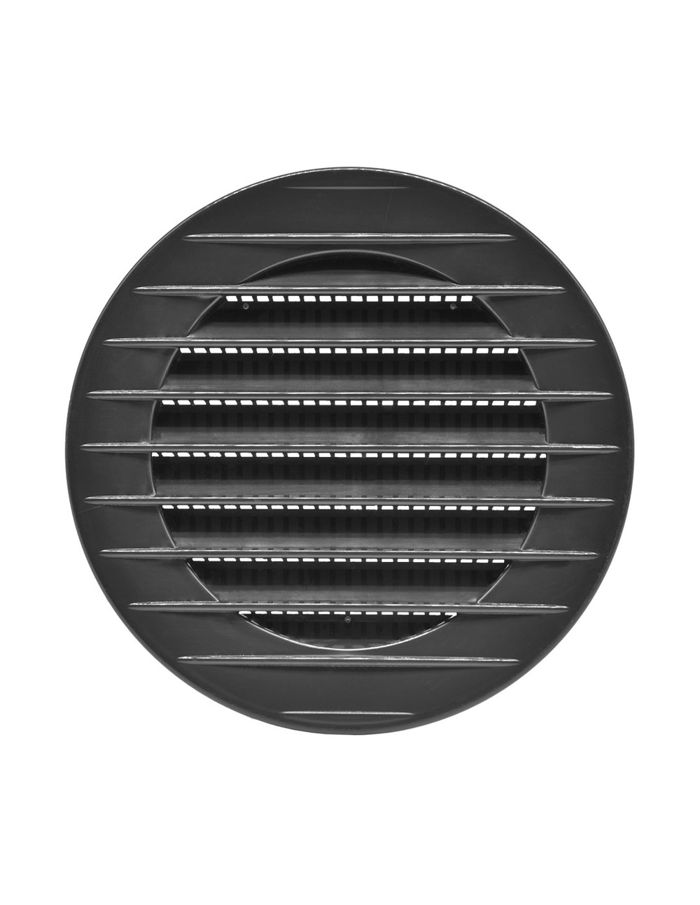 5 grille d'aération ronde encastrée avec moustiquaire ø80mm abs gris anthracite
