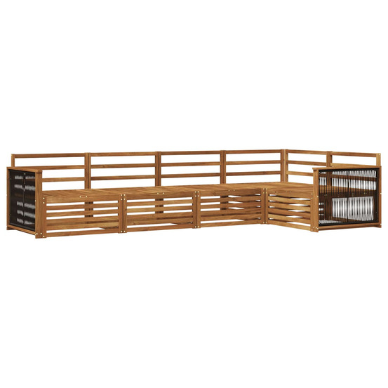 Ensemble de canapés d'extérieur 5 pcs naturel