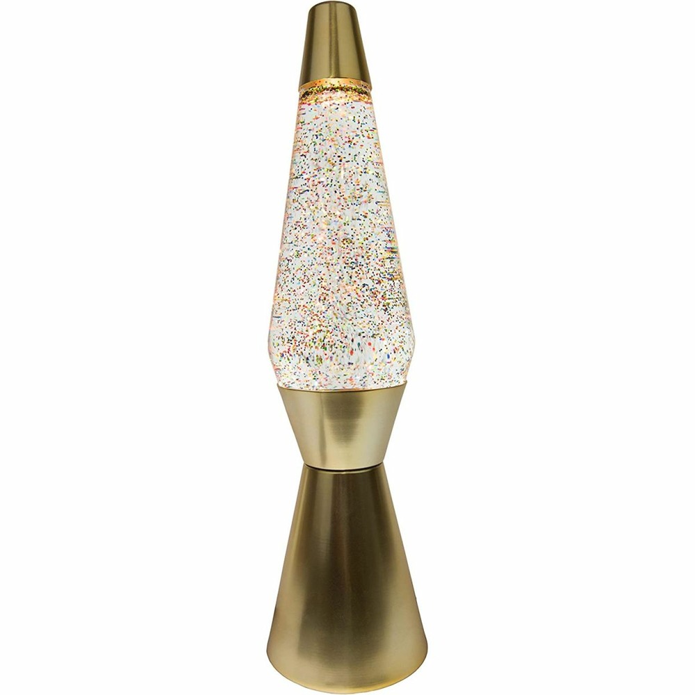 Lampe à poser en métal et verre paillettes