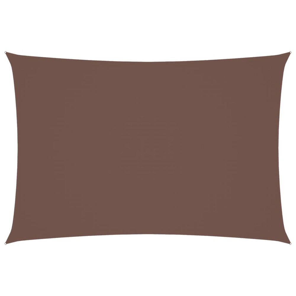 Voile de parasol tissu oxford rectangulaire 3x5 m marron