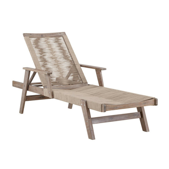 Chaise longue en bois
