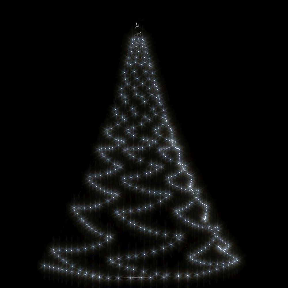 Arbre mural avec crochet métallique 260 led blanc froid 3 m
