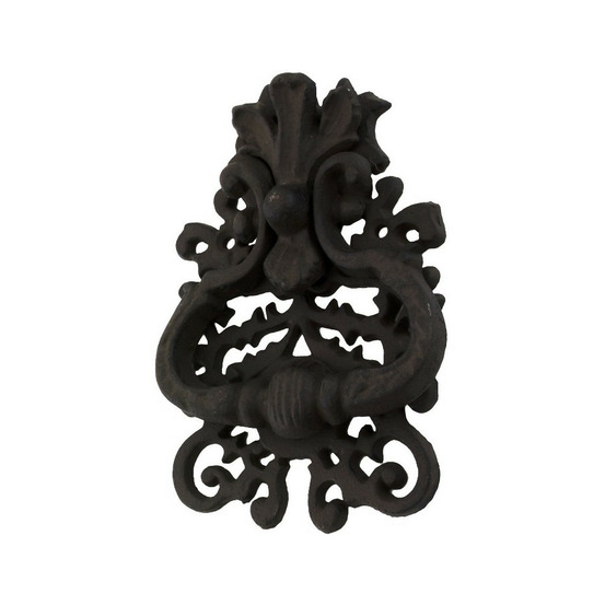 Heurtoir de porte ancien claque porte fonte marron 19 x 12 cm