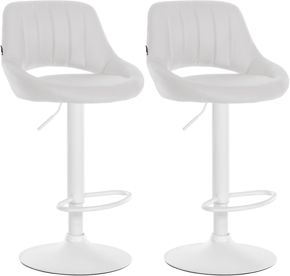 Lot de 2 tabourets de bar milet simili cuir w