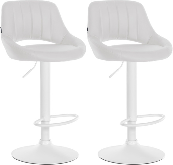 Lot de 2 tabourets de bar milet simili cuir w