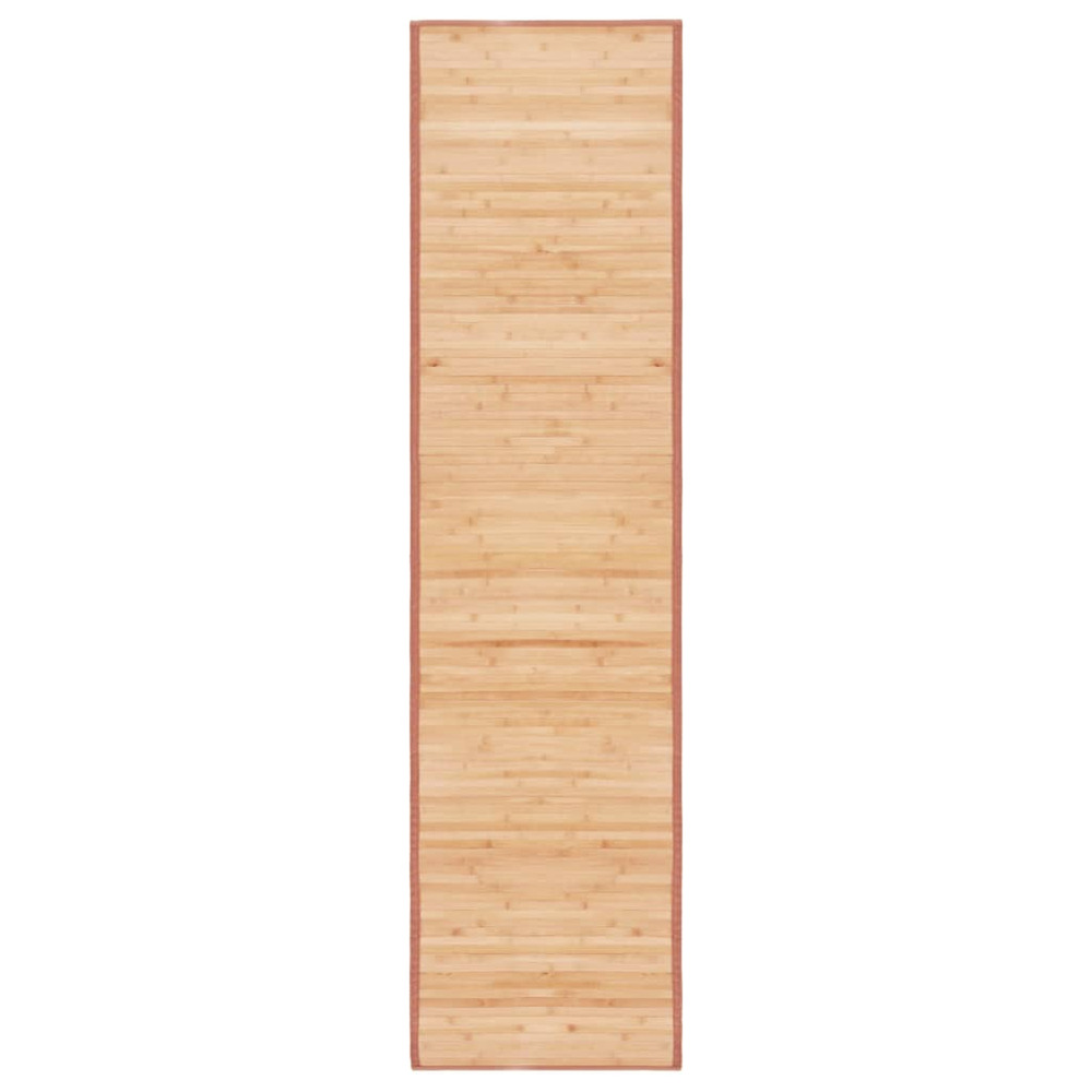 Tapis en bambou 80x300 cm marron