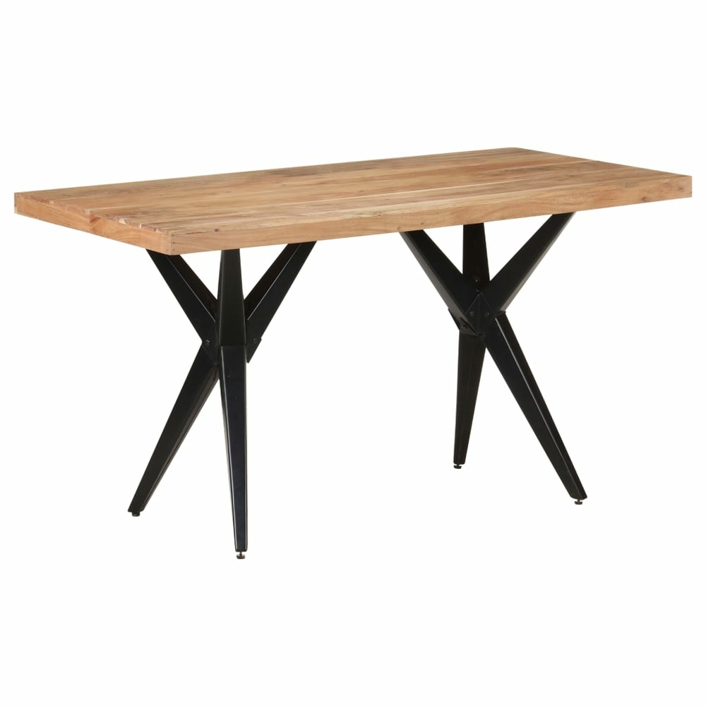 Table de salle à manger 140x70x76 cm bois d'acacia solide