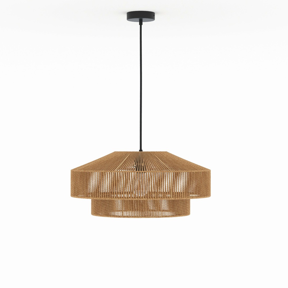 Clairia-suspension ronde en papier de corde 60 cm