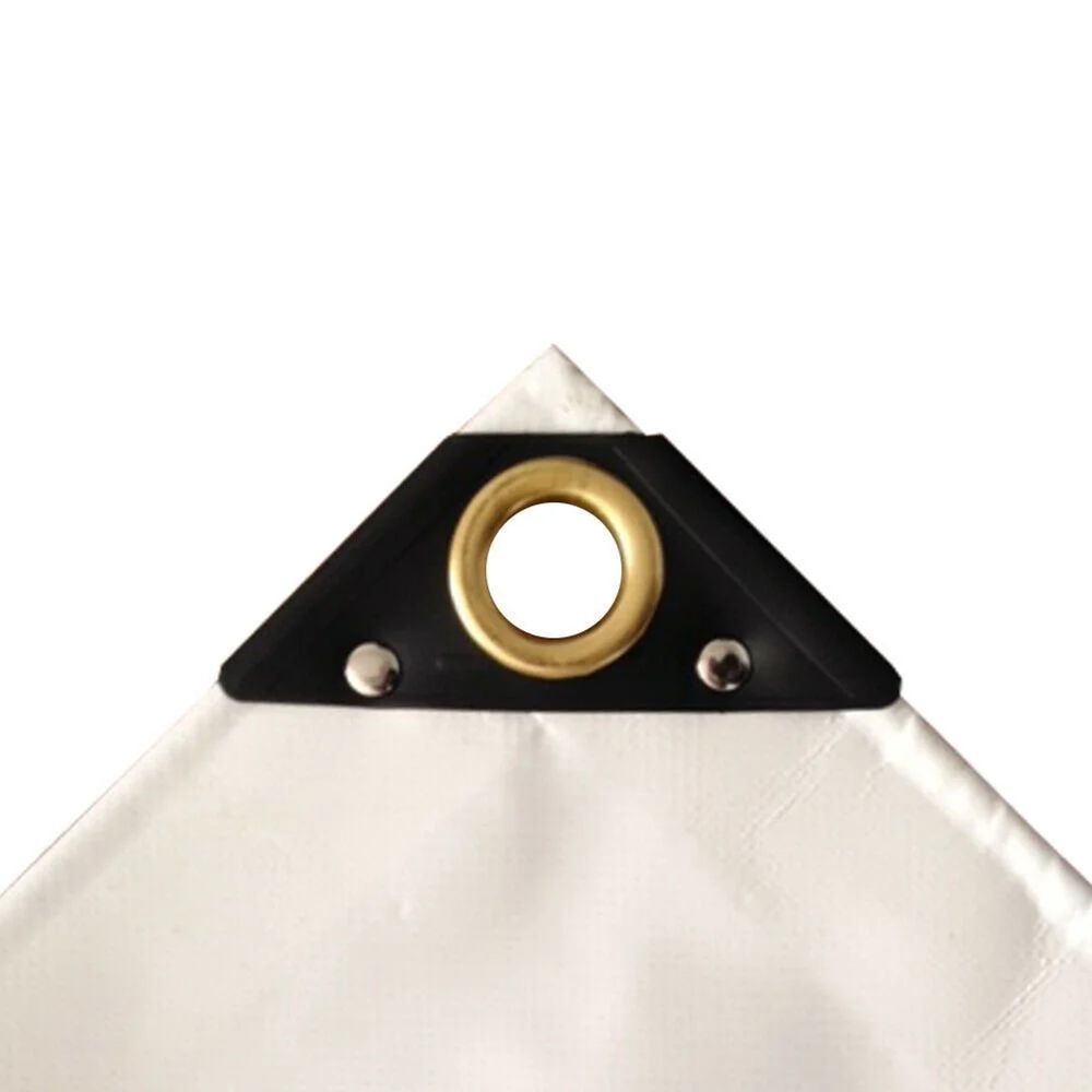 Bâche de protection pvc 3x6m, bâche étanche blanche - boni-shop