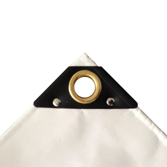 Bâche de protection pvc 3x6m, bâche étanche blanche - boni-shop