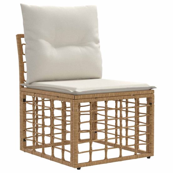 Unité de canapé sans accoudoir modulable pour extérieur naturel