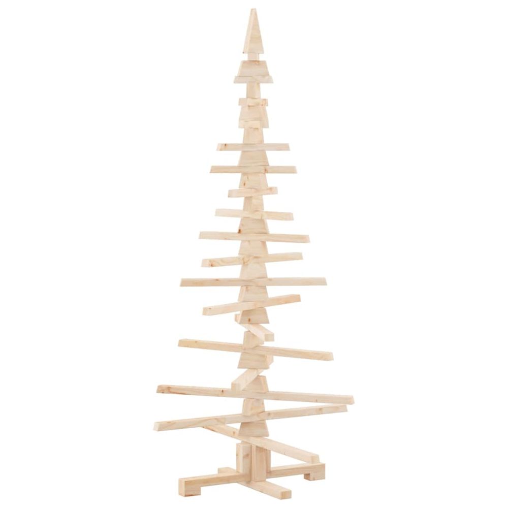 Sapin de noël en bois pour décoration 150 cm bois de pin massif