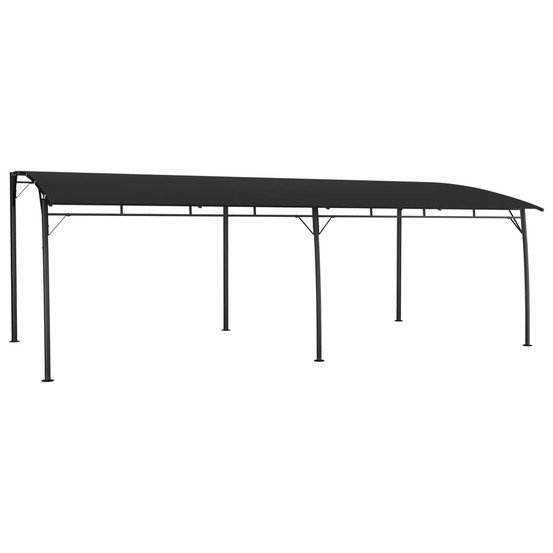 Auvent pare-soleil de jardin 6x3x2,55 m anthracite