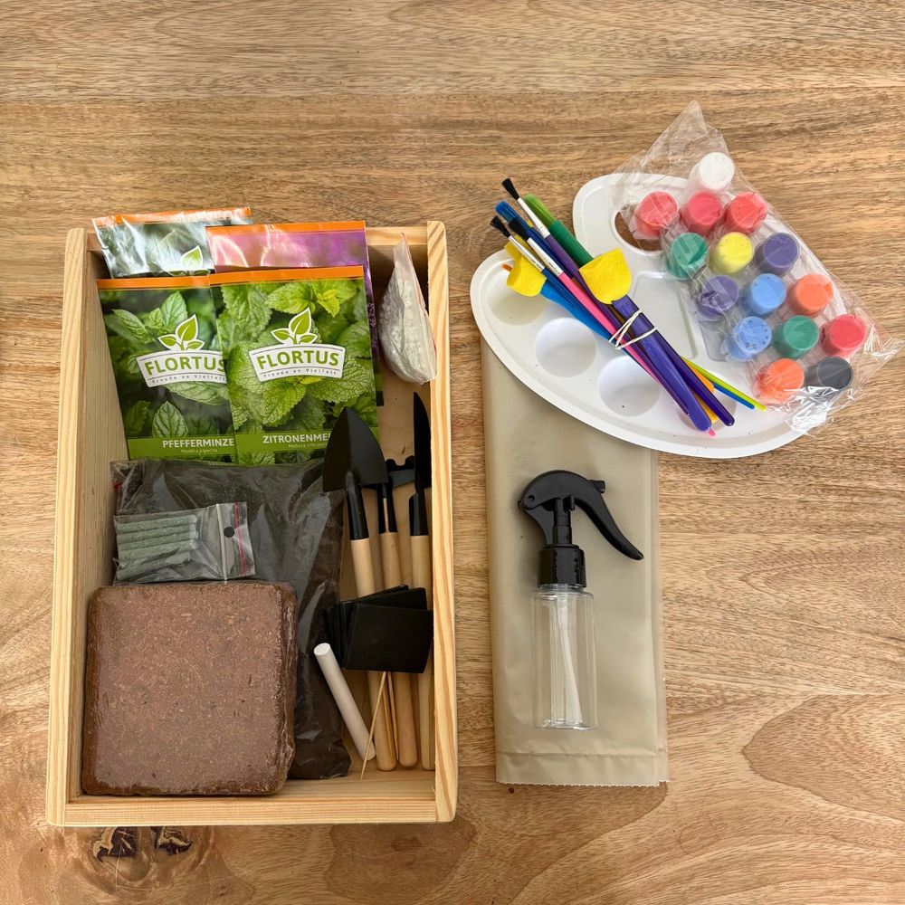 Kit plantation : mon premier kit de jardinage – plantes pour tisanes