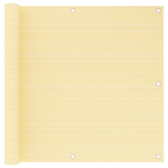 Écran de balcon brise pare vue protection confidentialité 90 x 600 cm pehd beige