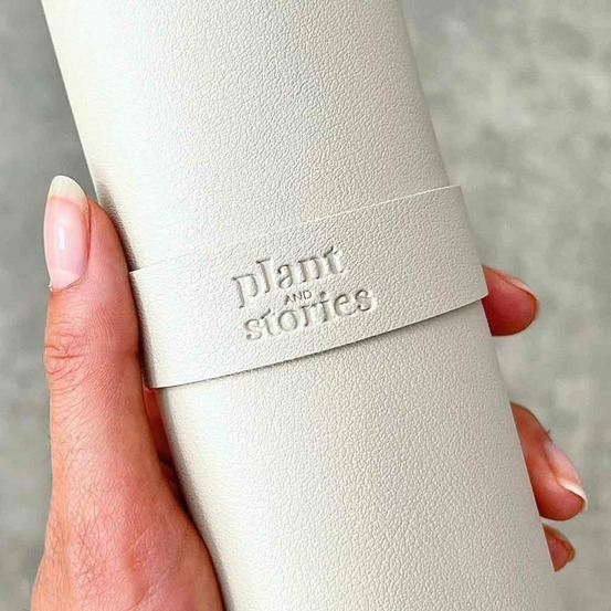 Grand tapis de rempotage en simili cuir - tapis de rempotage pour plantes - blanc soie