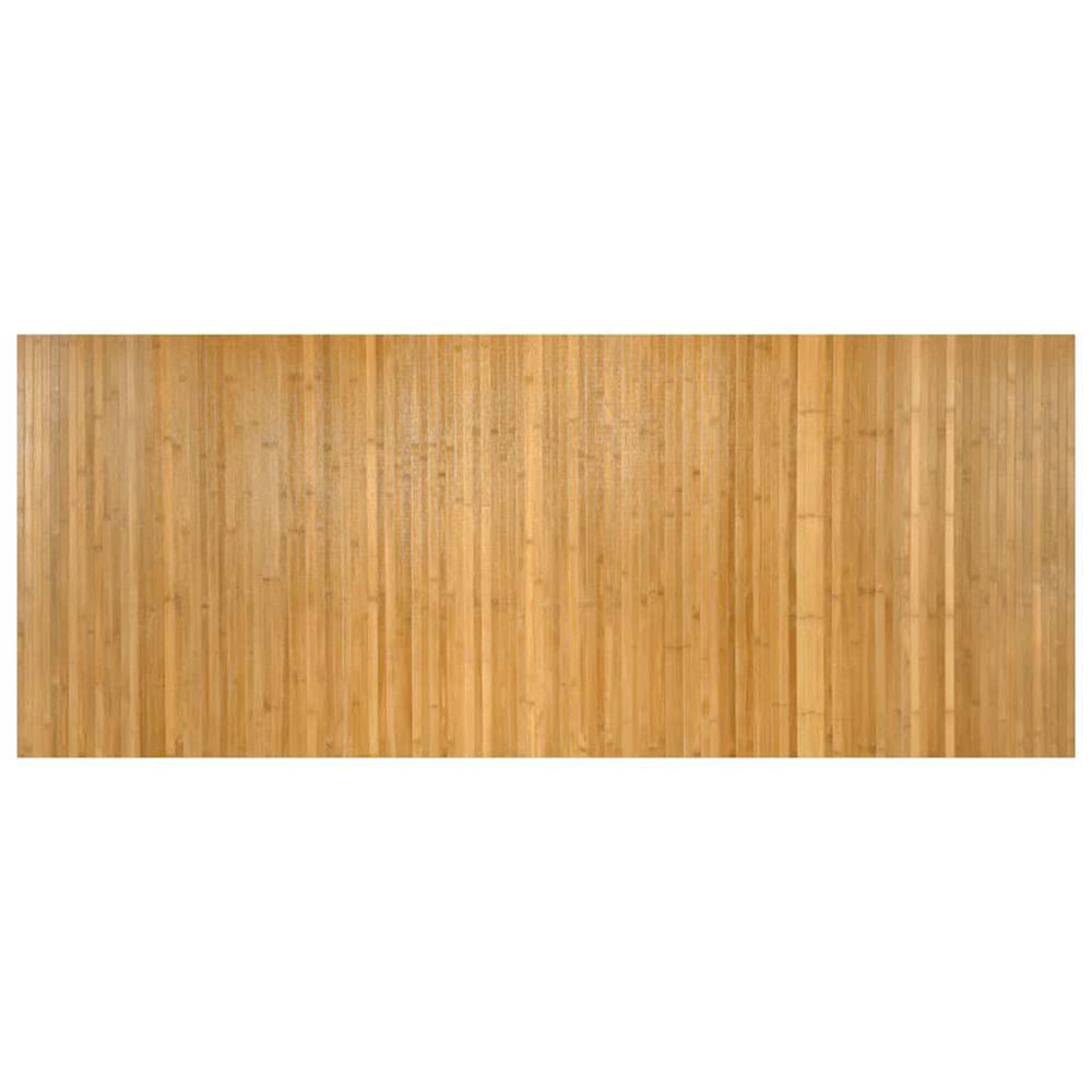 Tapis rectangulaire naturel 80x200 cm bambou