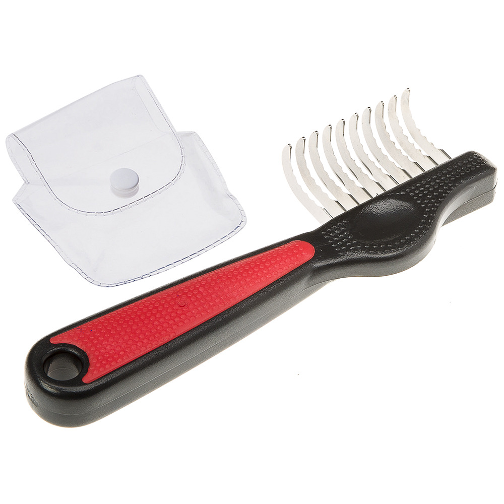 Ferplast peigne-déméloir pour chiens gro 5968, idéal pour animaux à poils moyens, 16,3 x 5,2 x h 2,4 cm