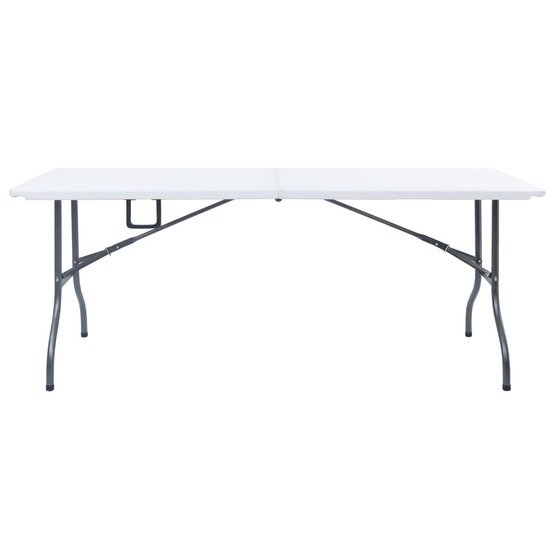 Table pliable de jardin blanc 180x72x72 cm pehd