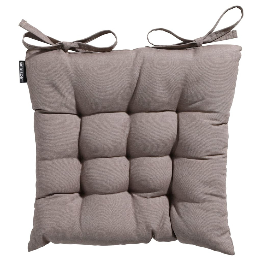 Coussin de chaise panama 46x46 cm taupe