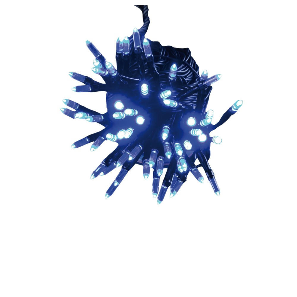 Guirlande électrique exterieur 80 led grain de riz bleu anime