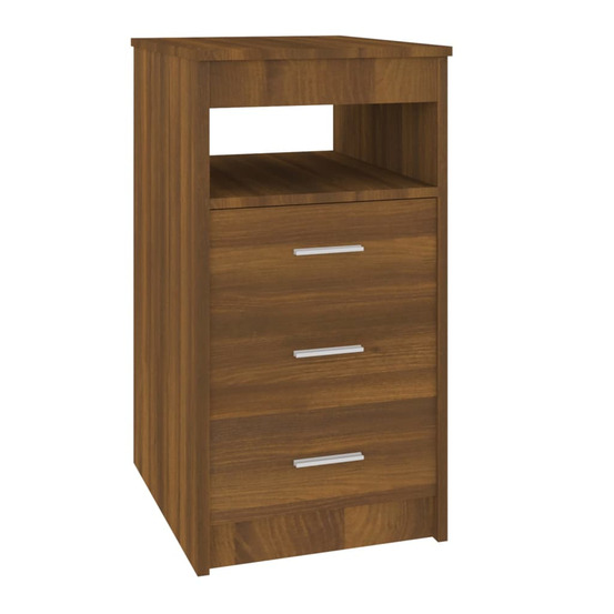 Armoire à tiroirs chêne marron 40x50x76 cm bois d'ingénierie