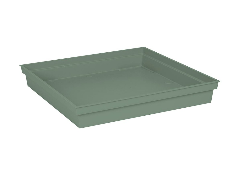 Soucoupe toscane carrée 39 cm - vert laurier