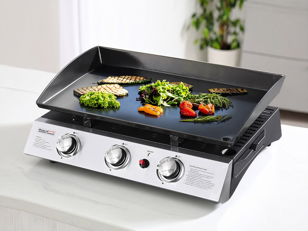 Plancha gaz prato 3 brûleurs