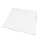 Dalles clipsables mosaik pvc - hyper résistantes joints invisibles blanc - garage, atelier - épaisseur 7mm