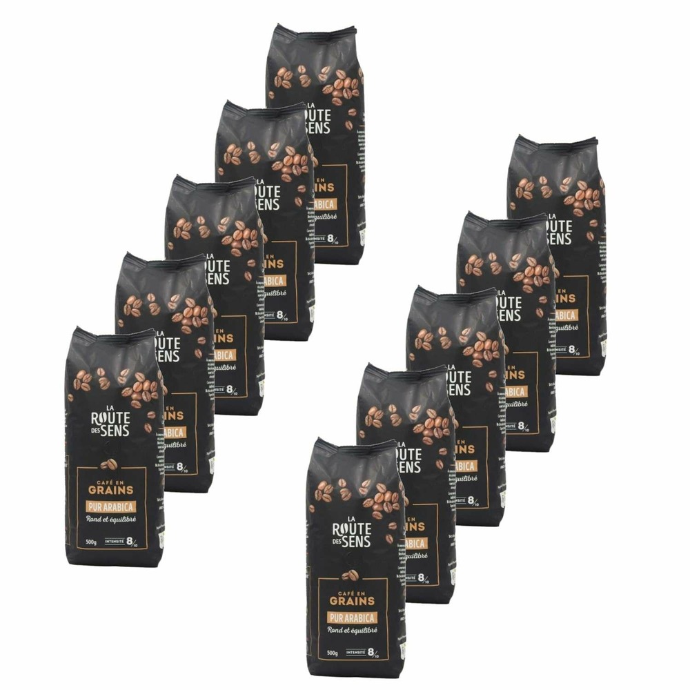 Café en grains 100% arabica - la route des sens