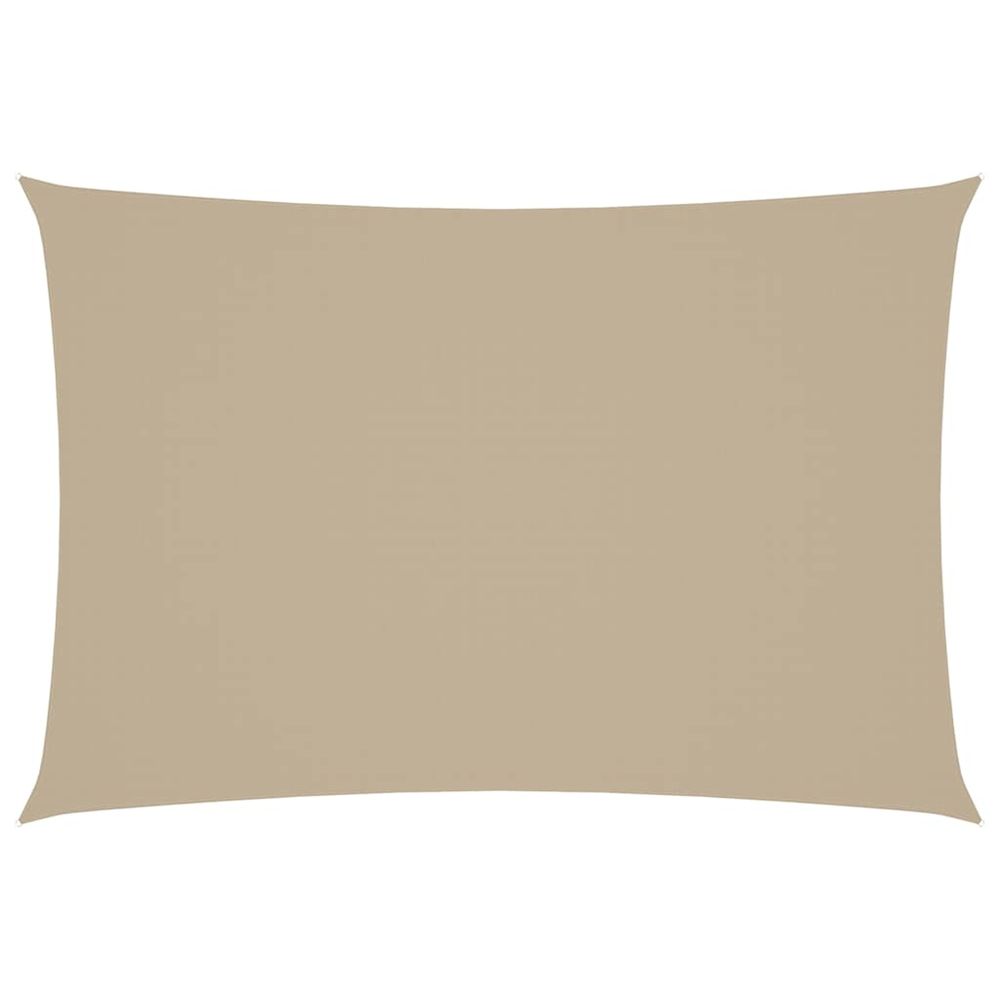 Voile de parasol tissu oxford rectangulaire 2,5x4,5 m beige