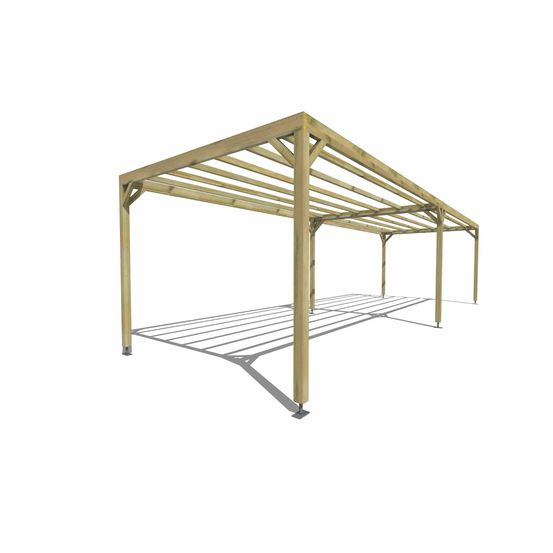 Pergola bois • 10m x 3m • indépendante • sens largeur • livraison comprise