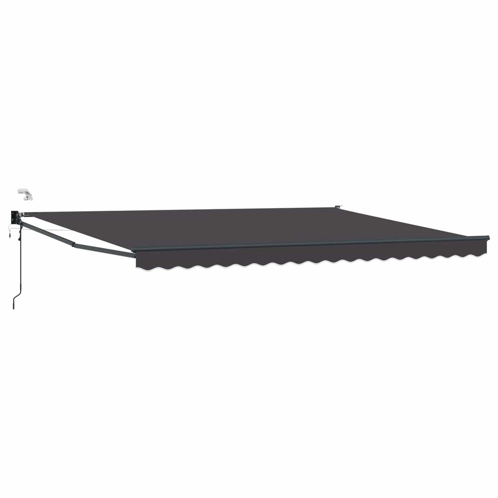 Auvent rétractable électrique anthracite 4 x 2 m