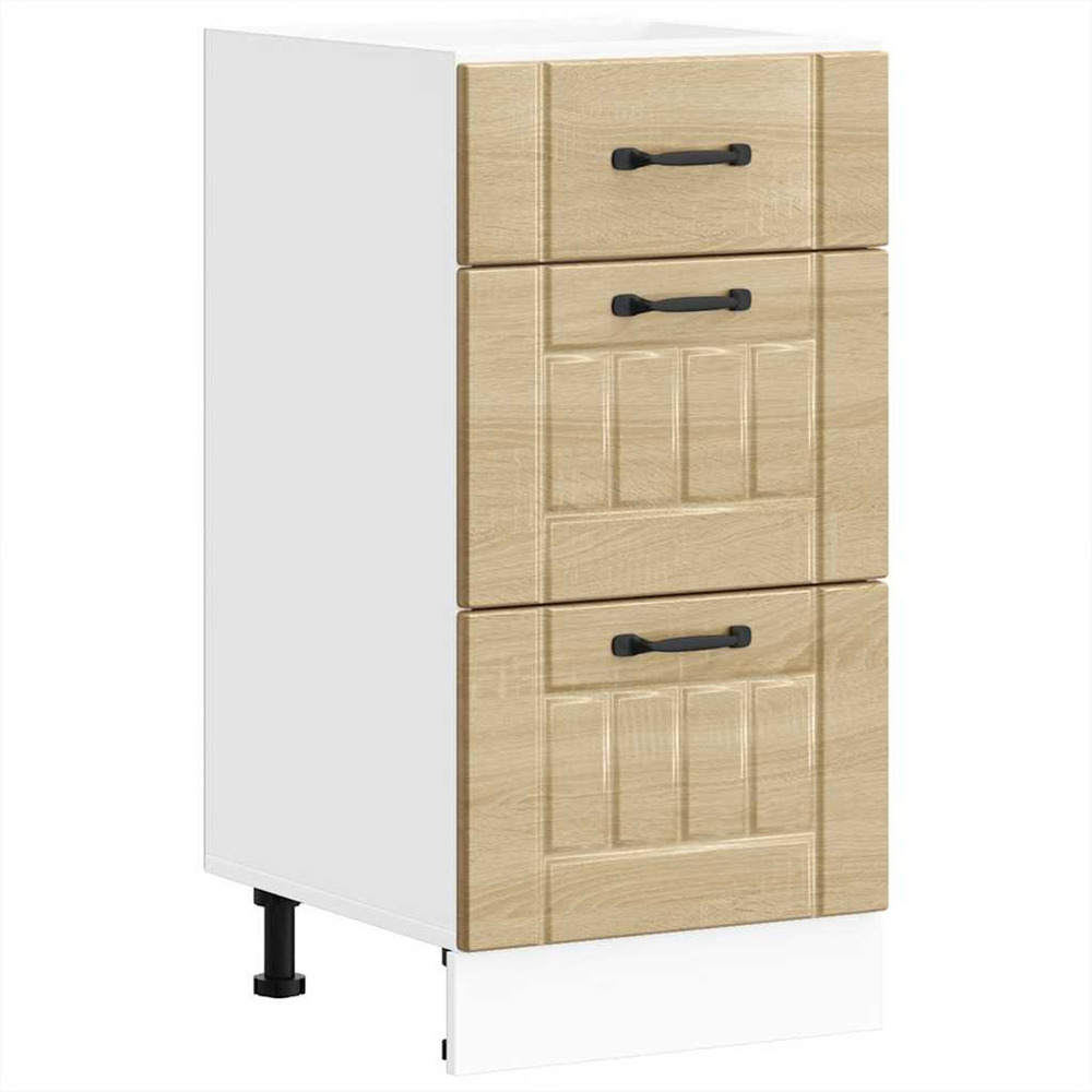 Armoire de cuisine lucca chêne sonoma bois ingénierie