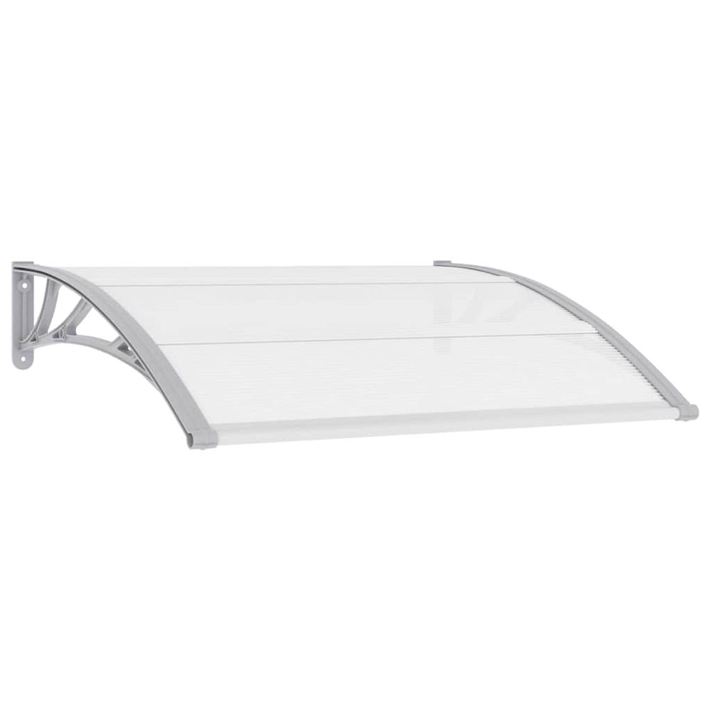 Auvent de porte gris 120 x 100 cm pc