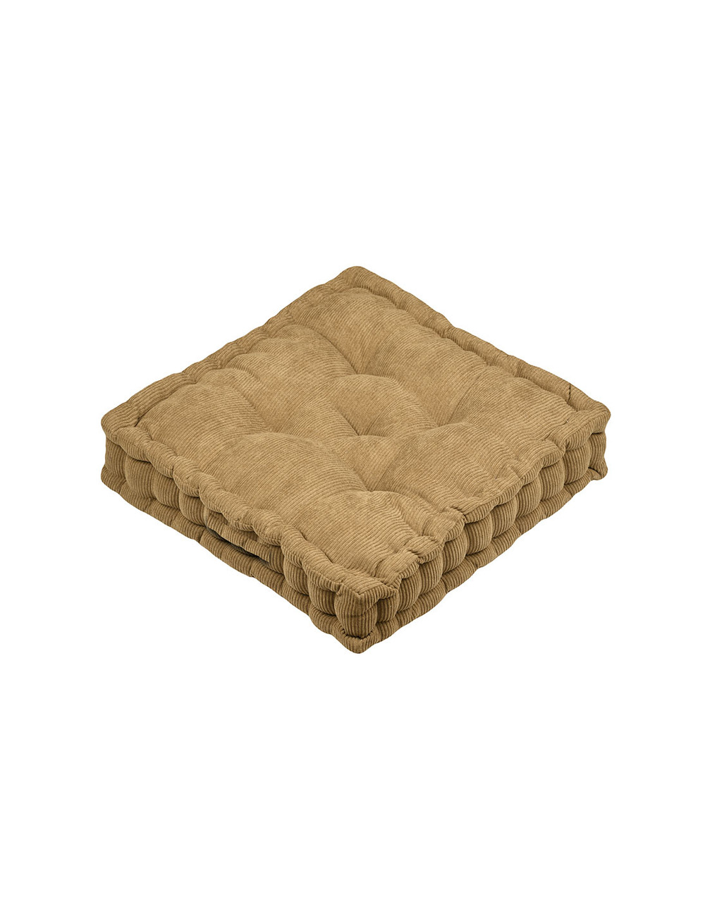 Coussin de sol dandy camel 45x45x10cm - stof