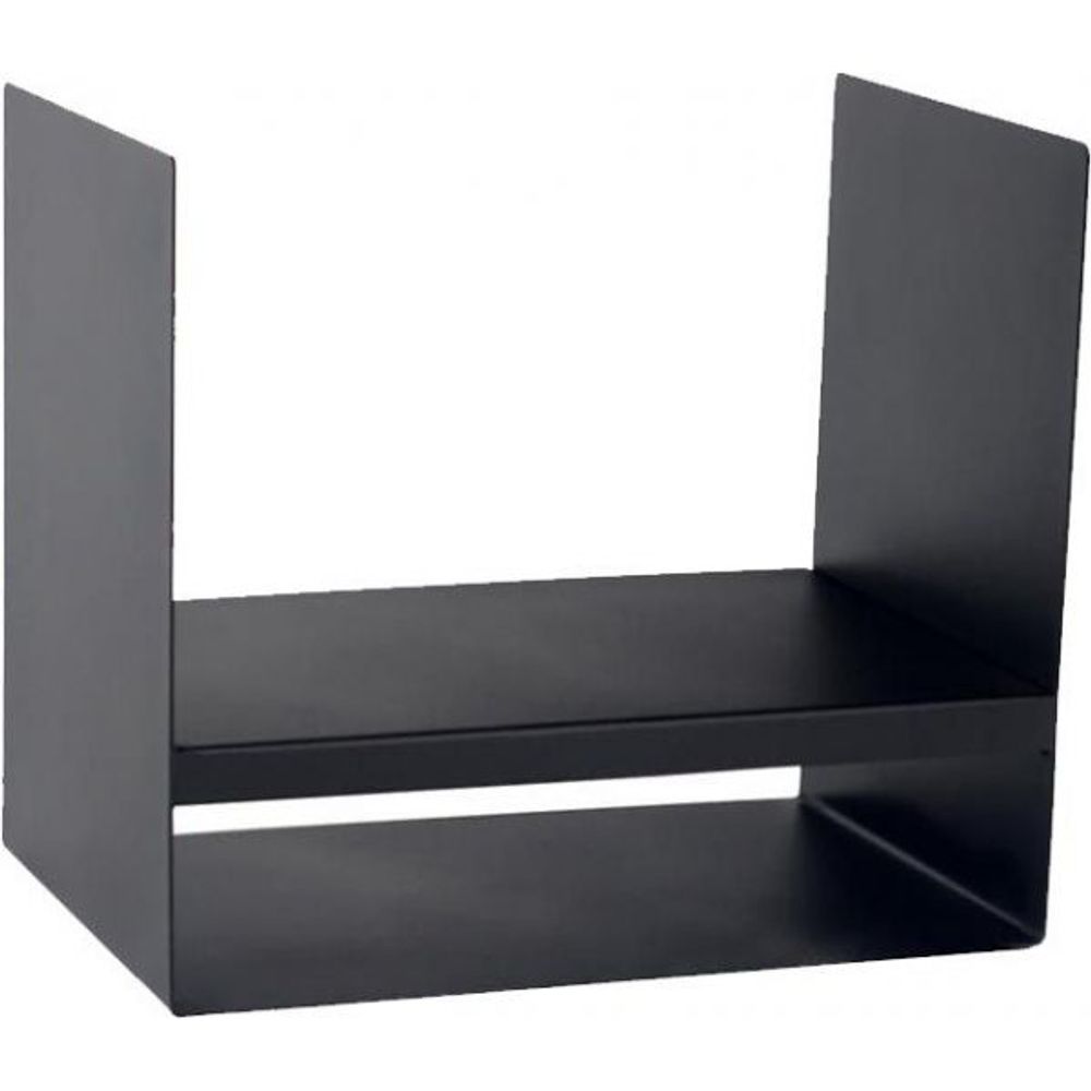 Porte-bûches en acier noir 45 cm kielce