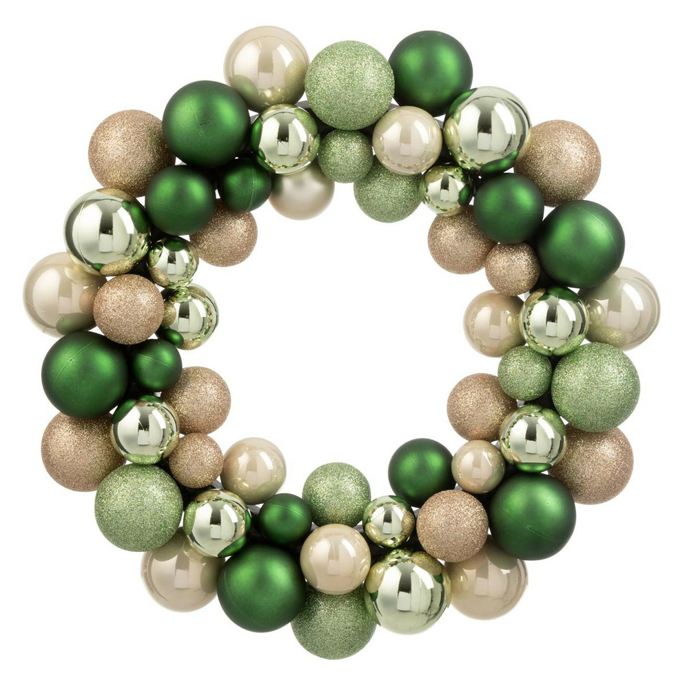 Couronne boules de noël 