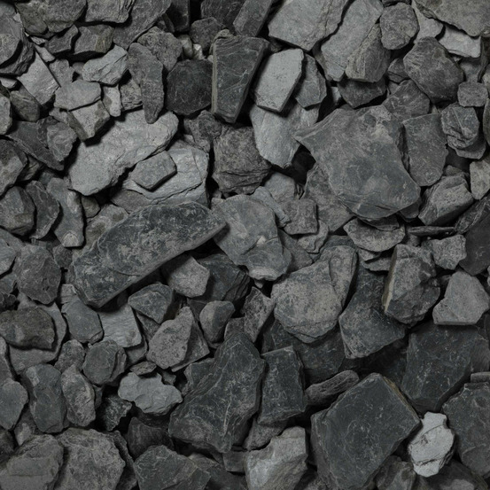 Paillage ardoise noire 30-90 mm - lot de 3 big bag de 500 kg (18,75 m²) - ro'ma nature