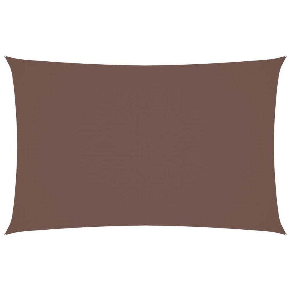 Voile de parasol tissu oxford rectangulaire 4x7 m marron