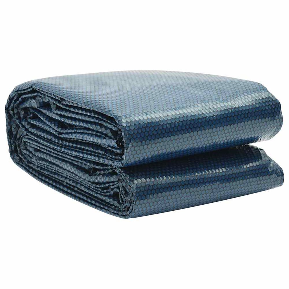Film solaire de piscine flottant pe 488x244 cm noir et bleu