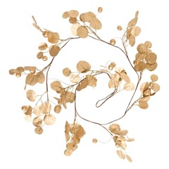 Guirlande pommes l.1,8m doré